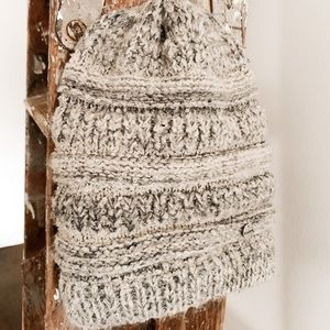 Grey winter beanie